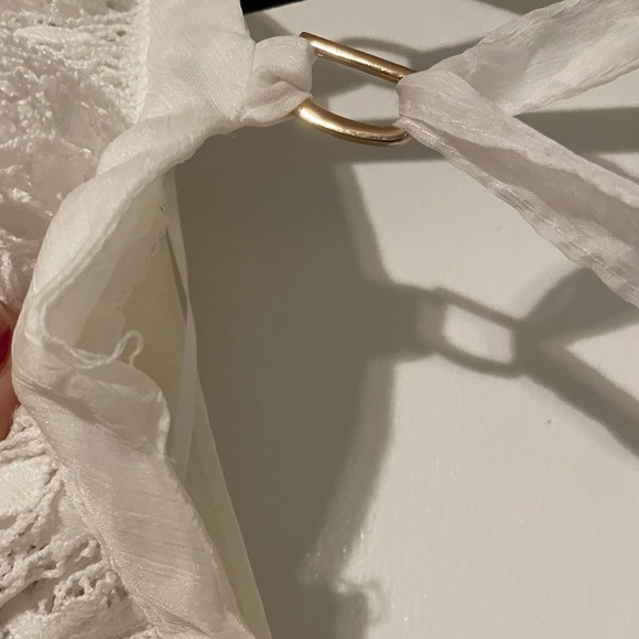 AKIRA White Ruffled Lace Dress ; Bachelorette Party - Picture 6 of 7